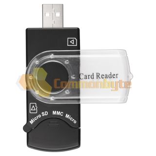 in 1 USB 2 0 Phone Sim Card Micro SD Memory Card Reader Writer