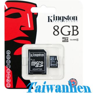 Kingston MicroSD microSDHC TF Memory Card 8GB 8g Class4