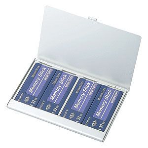 Sanwa Supply Aluminum Memory Stick MS Memory Case