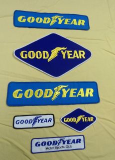 Vintage 6 Good Year Racing Patches Large Small