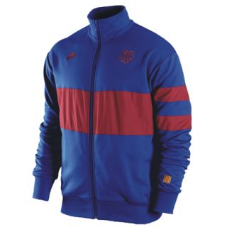 RARE Nike Barcelona Spain Soccer Track sweat Jersey Shirt Jacket Mens