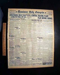 DILLINGER Assassination Shot in Chicago MELVIN PURVIS 1934 Newspaper