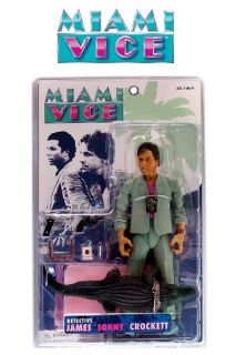 Mezco Miami Vice James Sonny Crocket Action Figure Grey Suit New