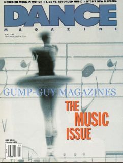 DANCE magazine 2001 MEREDITH MONK Conductor Andrea Quinn LIVE VS
