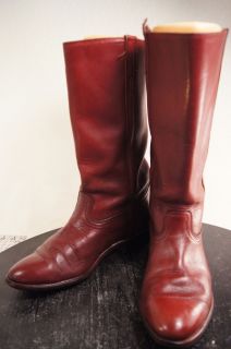 Leather Riding Tall 8 5 D Mens 10 w Womens Vintage Riding Boots