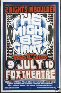 They Might Be Giants Jay Michael Concert Poster