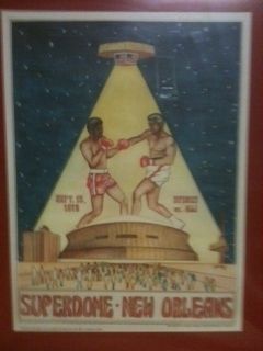 RARE Original Ali Spinks Fight Poster September 15 1978 New Orleans