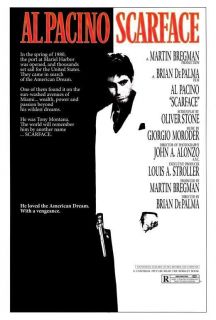1983) 27x40 Movie Poster, Al Pacino, Steven Bauer, Michelle Pfeiffer