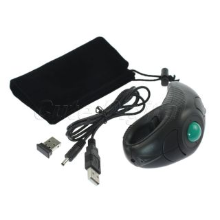 Optical Handheld Thumb controlled Trackball Mouse Mice Rechargeable PC
