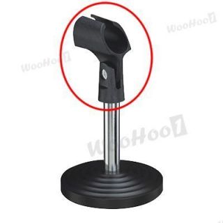 Black Plastic Microphone Mic Stand Holder Support New