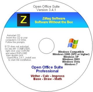Open Office Suite Home and Student   Microsoft Office 2007 2010