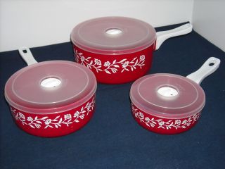 Pcs Red Rose Design Microwave Cookware New