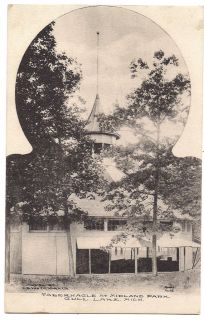 Gull Lake Michigan Midland Park Tabernacle 1909 PC