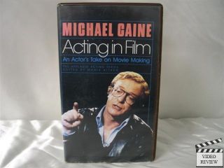Acting in Film with Michael Caine VHS