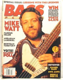 1995 Bass Player Guitar Magazine Mike Watt Hamer Bass