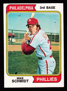 1974 Topps 283 Mike Schmidt Phillies