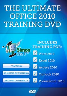Microsoft Office 2010 Professional Training 7 Courses 45 Hours 230