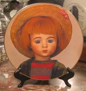 MILDRED SEELEY Marque The Doll Collection Collectible Plate Old French