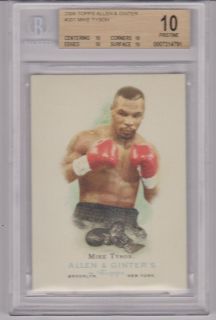 2006 Allen Ginter Mike Tyson Boxing Card 301 Iron Mike Quad BGS 10
