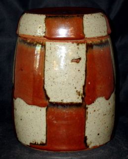 Taeko Tanaka Mingei Pottery Lg Covered Jar Warren MacKenzie Shoji