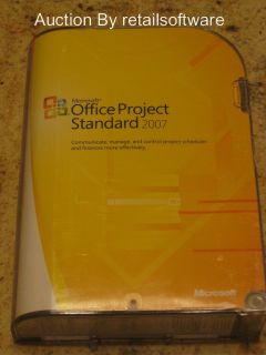 Microsoft Office Project Standard 2007, Full Retail Sealed Box, Std PN