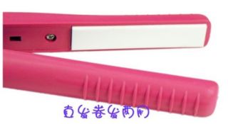 Mini Portable Hair Straightener Straightening Iron Pink