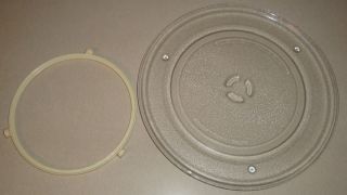 Microwave Sharp Turntable Carousel Plate and Roller 13 1 4 Diameter