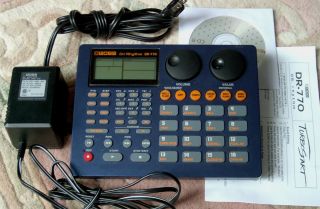 Boss Dr 770 Dr Rhythm Drum Machine DR770 with Power Supply MIDI