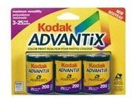 Kodak Advantix 200   Color print film APS ISO 25 exposures 3 rolls