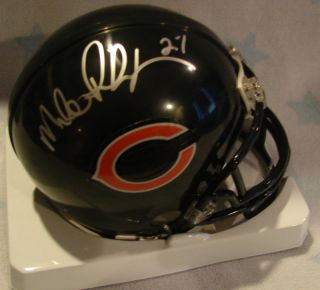 Mike Richardson Chicago Bears Signed Mini Helmet SBXX