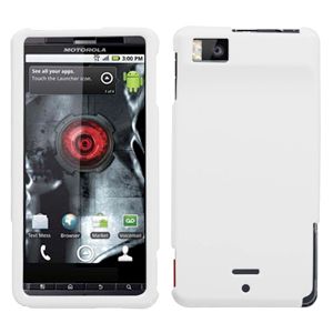 Phone SnapOn Cover Case for Motorola Milestone x White