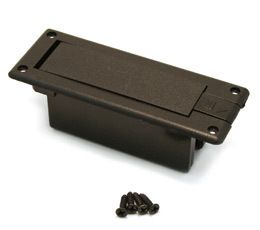 SIDE MOUNT 9 VOLT GUITAR BASS BATTERY BOX w SPRING LOADED DOOR EP BOX