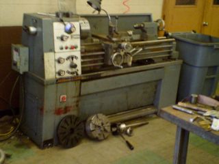 Millport engine lathe gap bed,13x 40 ,4 jaw, face plate, collet system