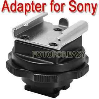 Mini Hot Shoe Mount Adapter for Sony DV Camcorders LED