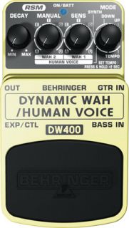 Behringer Dynamic Wah DW400 Auto Wah Guitar Effect Pedal