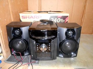 Sharp He CDDH950P Mini Stereo System 240 Watts 5CD 