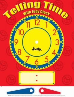 Telling Time with Judy Clock Cheap Chart by School Specialty