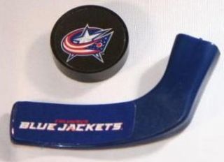NEW NHL MINI TABLE HOCKEY STICK BLADE PUCK CUP CAKE TOPPER COLUMBUS