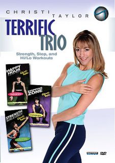 Christi Taylor Terrific Trio Step and Hi Lo Aerobics DVD, 2007