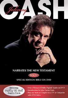 Johnny Cash   Narrates The NKJV New Testament Bible On DVD DVD, 2008