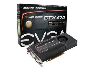 EVGA NVIDIA GeForce GTX 470 012 P3 1472 AR 1.25 GB GDDR5 SDRAM PCI