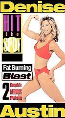 Denise Austin   Hit the Spot Gold Series Fat Burning Blast VHS, 2000