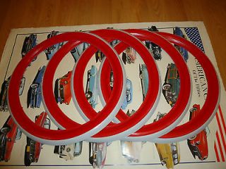 Portawalls 16 Add On Red White Wall Trim 50s 60s style tire walls