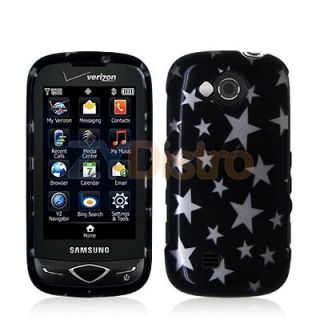 Black Star 2D Case Cover for Samsung Reality U820 Phone