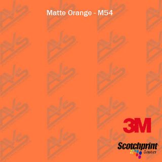 3M 1080 Matte Orange Vinyl Car Wrap Decal Film Sheet 4ft x 5ft(48in x