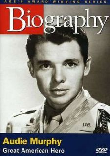 BIOGRAPHY AUDIE MURPHY   GREAT AMERICAN HERO [DVD NEW]