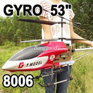 Giant GT QS8006 2 Speed 3CH 3.5 Channel GYRO Metal RC Helicopter Red