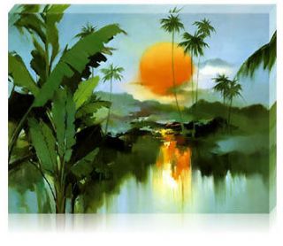 Framed Acrylic Paint by Number kit 50x40cm (20x16) Sunrise DIY