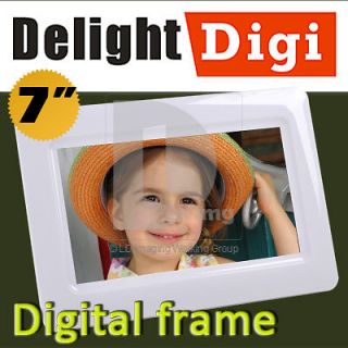 inch White Ultra Slim LCD Digital Photo Picture Frame New POF18