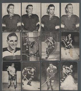 1952 53 St. Lawrence Sales Hockey Lot of 30 cards